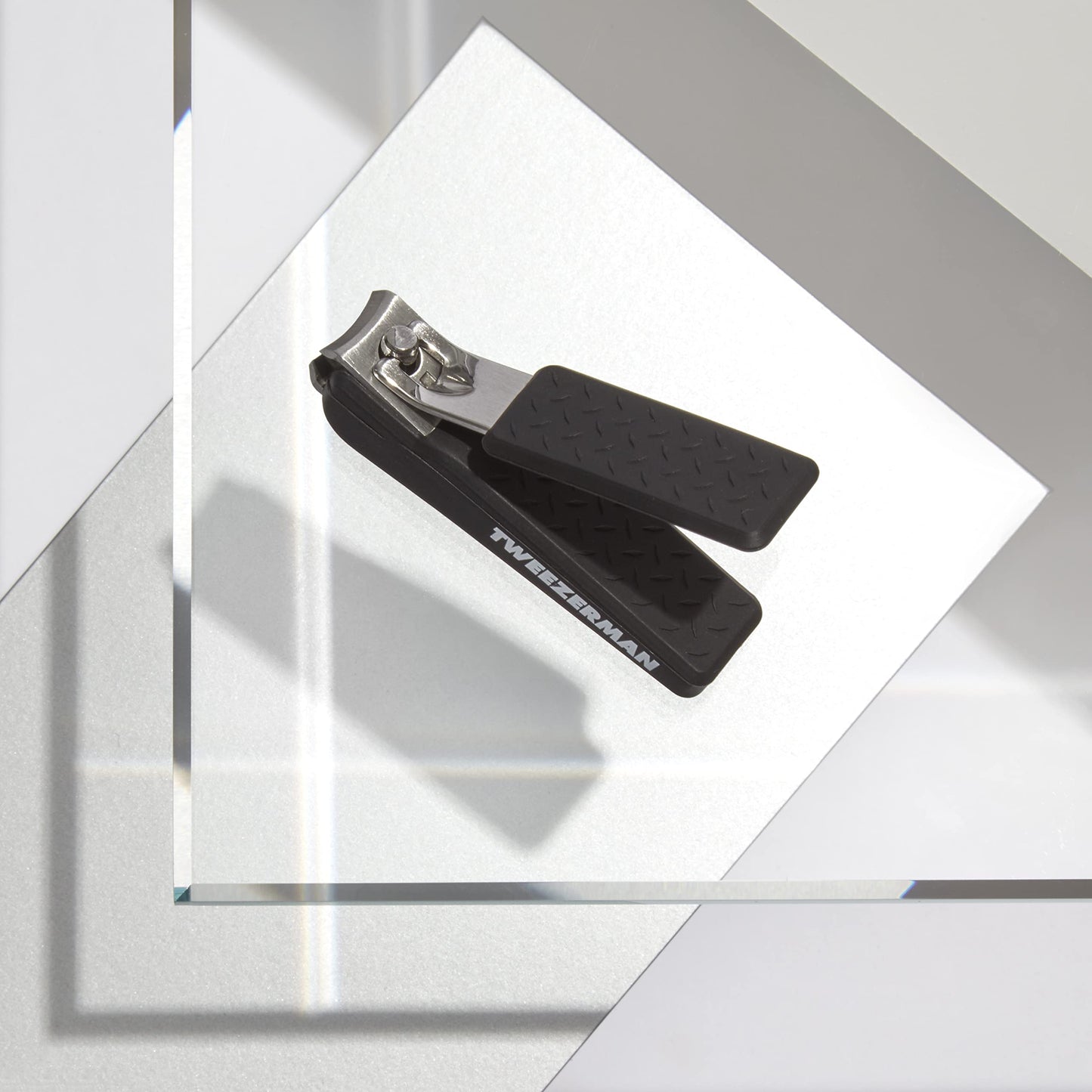 Tweezerman Precision Grip Fingernail Clipper, Black