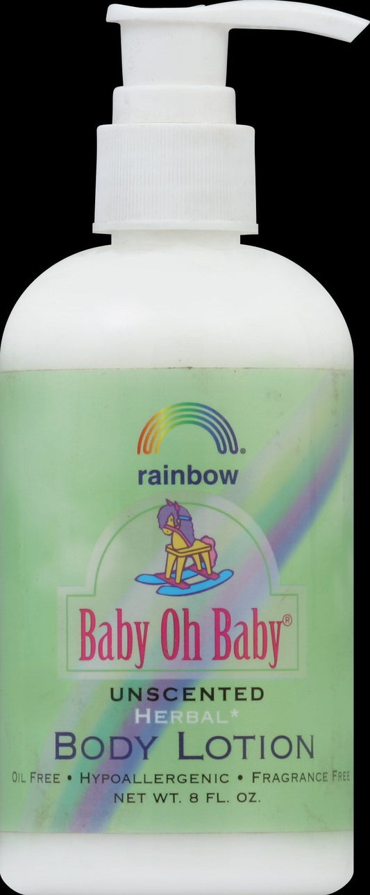 Rainbow Research Organic Herbal Unscented Baby Body Lotion, 8 Ounce - 6 per case.6