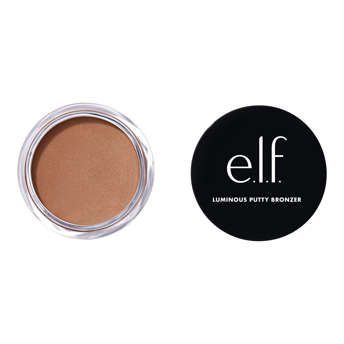 e.l.f. Luminous Putty Bronzer, Lightweight Putty-to-Powder Bronzer For A Radiant, Glowing Finish, Highly Pigmented, Vegan & Cruelty-Free, Seaside
