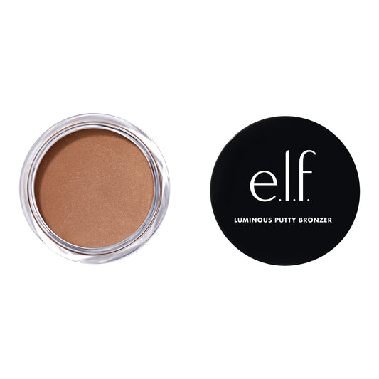 e.l.f. Luminous Putty Bronzer, Lightweight Putty-to-Powder Bronzer For A Radiant, Glowing Finish, Highly Pigmented, Vegan , Seaside Beauty & Personal Care e.l.f.