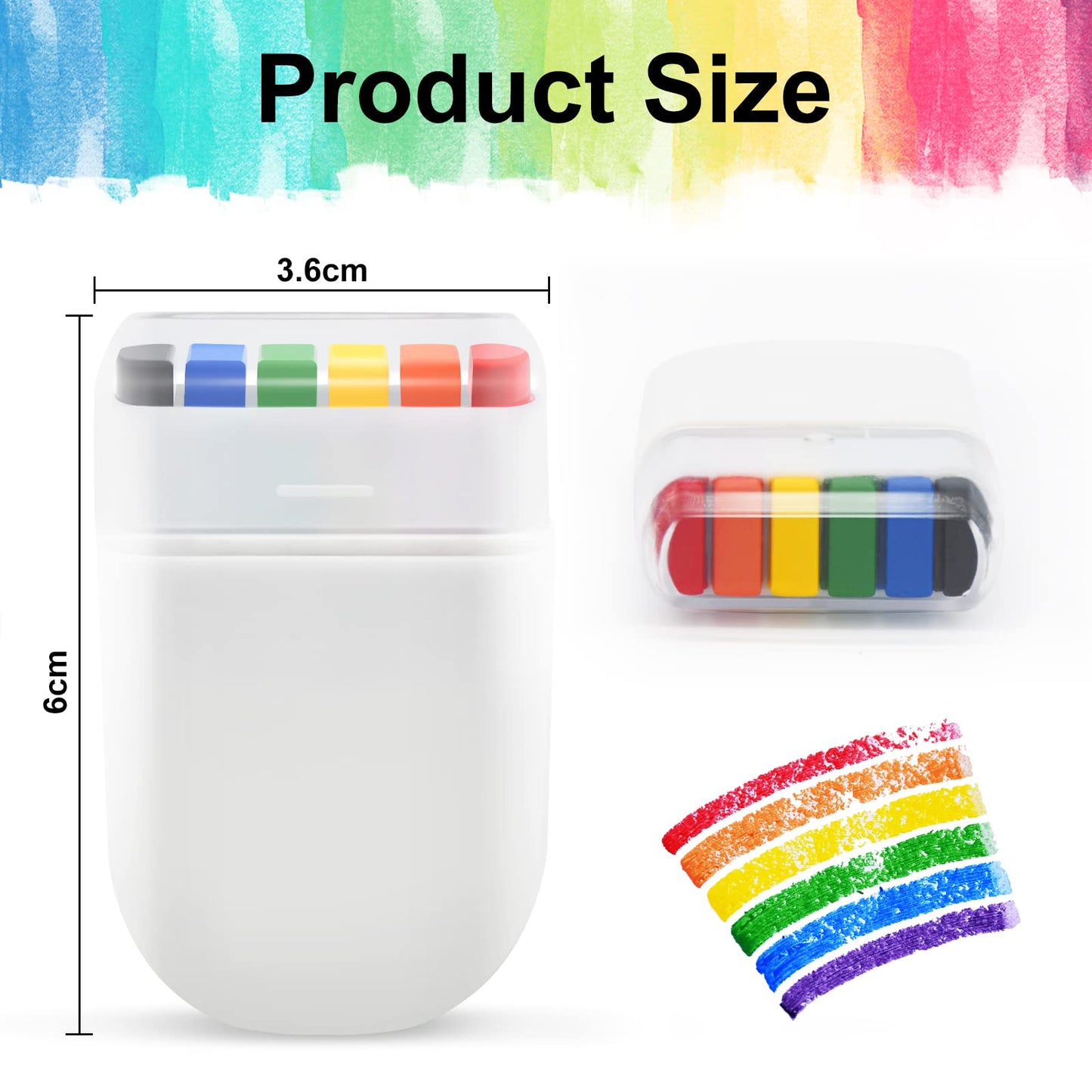 Rainbow Pride Flag Face Paint - Gay Pride Rainbow Stripe Fan Brush Stick, Face and Body Paint for Gay Pride Parade, Pride Month Celebrations, Cosplay