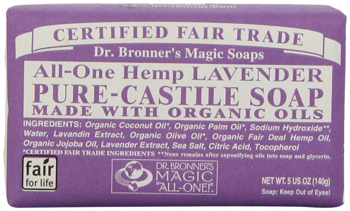DR BRONNER SOAP BAR LAVENDER 5OZ Beauty & Personal Care Dr. Bronner's