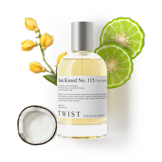 Twist Sun Kissed No. 115 - Inspired by Maison M. Replica Beach Walk, Long-Lasting Perfume for Women, Coconut Milk & Bergamot, Vegan, Clean Beauty & Personal Care HOUSE OF TWIST