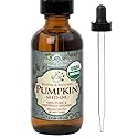 US Organic Pumpkin Seed Oil, USDA Certified Organic, Pure, Natural, Cold Pressed Virgin, Unrefined in Amber Glass Bottle w/Glass Eyedropper (Small (2