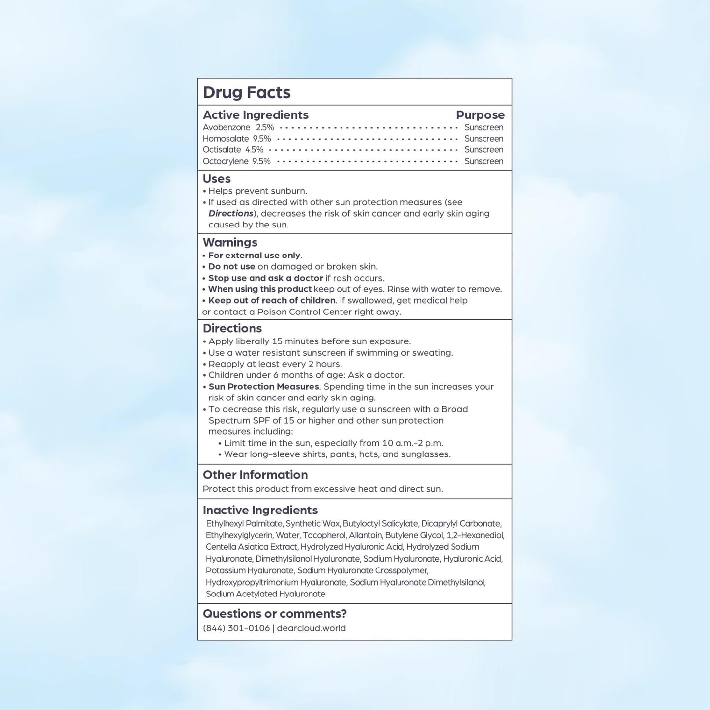 dearcloud Sunny Defense Sunscreen Stick SPF 50+ PA++++ - Korean Sunscreen for Face & Travel Size (.68 oz)