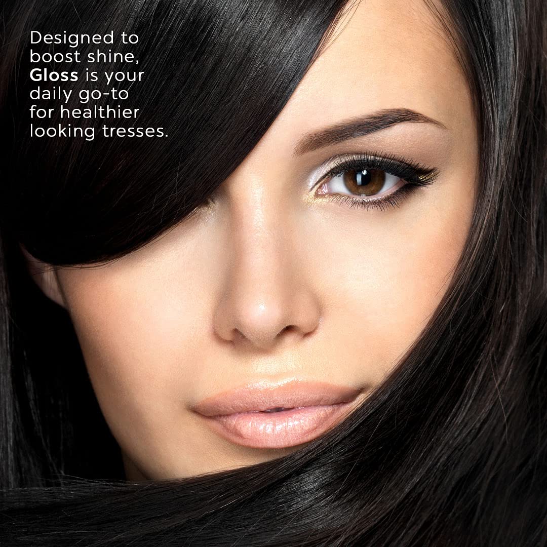 The Runway Looks Gloss Luxury Silkening Sheen, Marula Oil Infused Leave-In Spray to Boost Shine & Softness, Non-Greasy Formula (4oz)