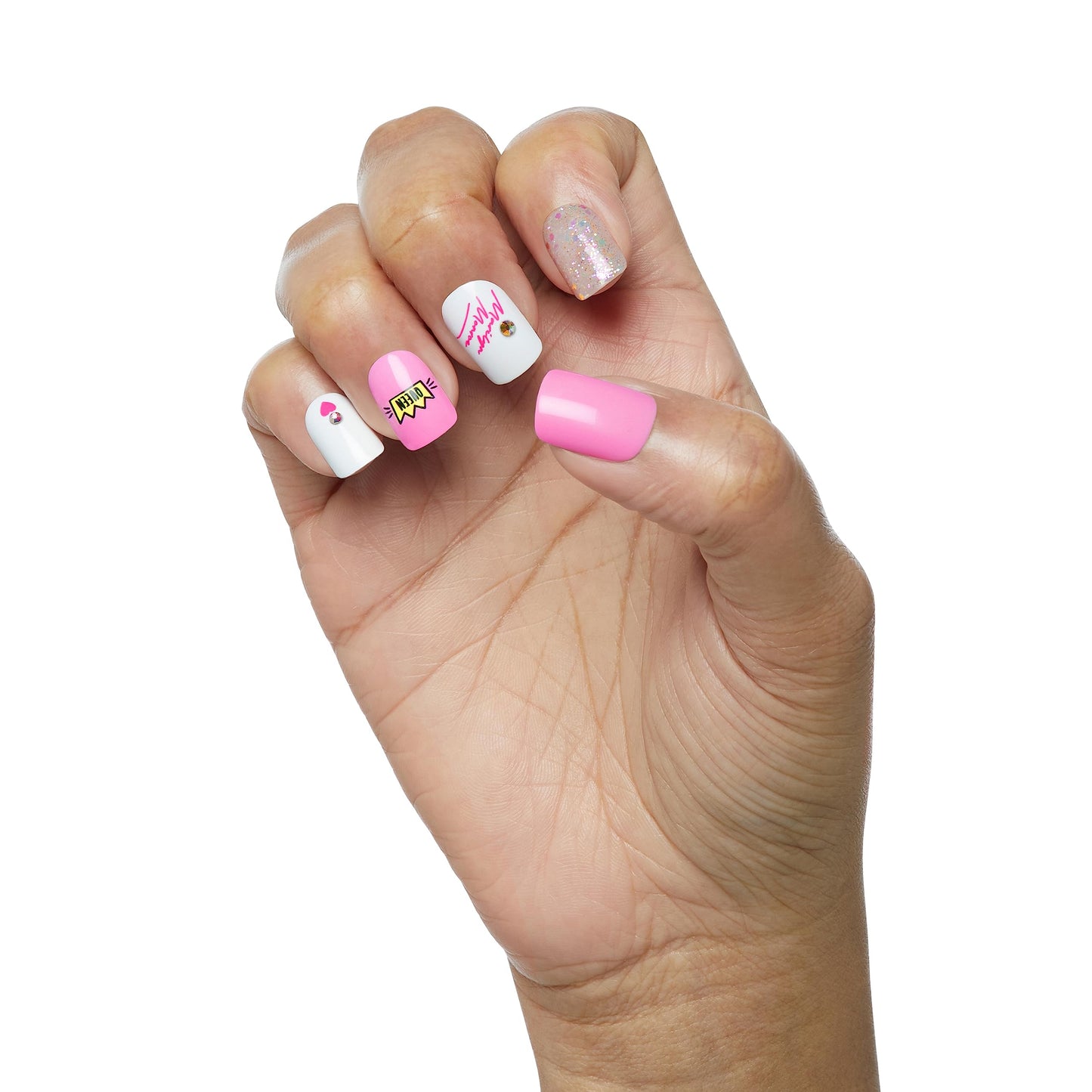 Marilyn Monroe x KISS Limited Edition Glue-On Nails, 28 Fake Nails, Gel Nail Glue Net Wt. 2g (0.07 Oz.), Mini Nail File, Wooden Manicure Stick Beauty & Personal Care KISS
