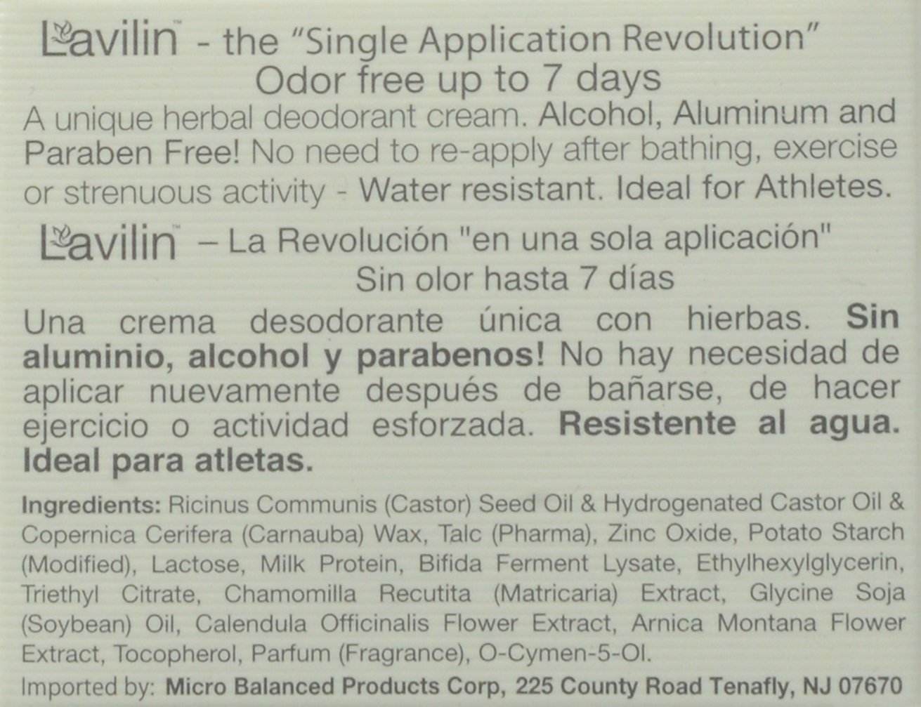 Lavilin Underarm Deodorant Cream, 12.5 Gram Beauty and Personal Care Lavilin