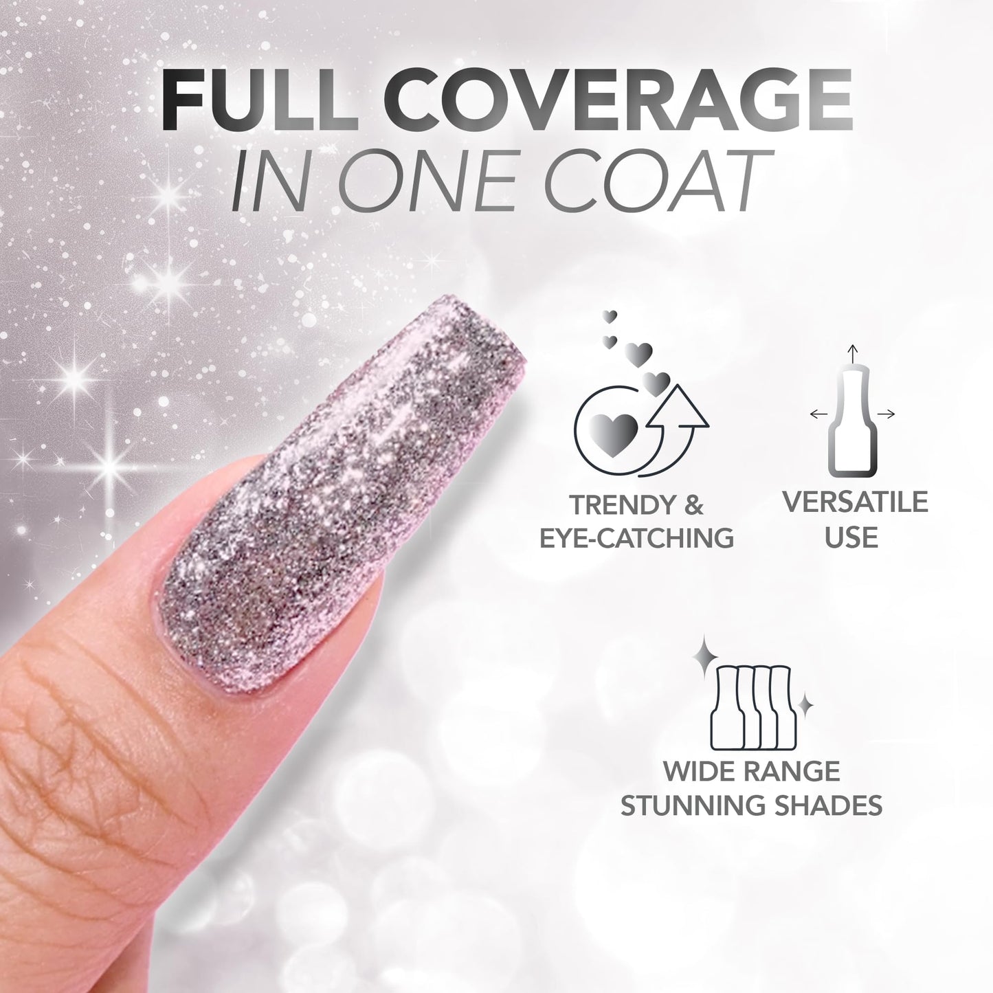 KIARA SKY LED UV Soak Off Platinum Gel FX (Paradise - One Coat Foil Glitter) Beauty & Personal Care KIARA SKY