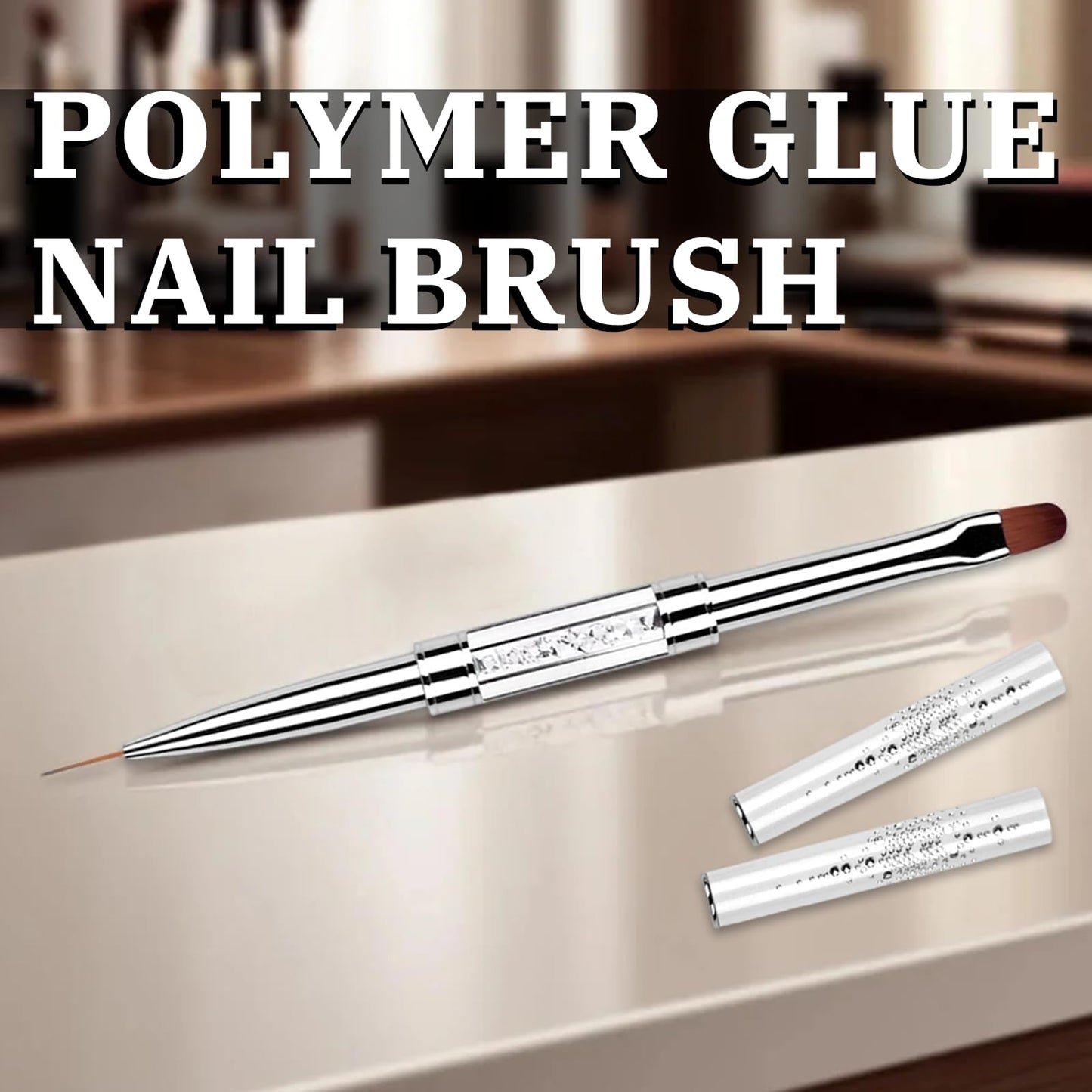 1Pcs Dual Ended Hard Gel Nail Brushes for Builder Gel&Polygel,Salon-Grade Nail Art Design Tools,Nail Brush Professional Nail Art(Rhinestone Handle) Beauty and Personal Care starfa lab