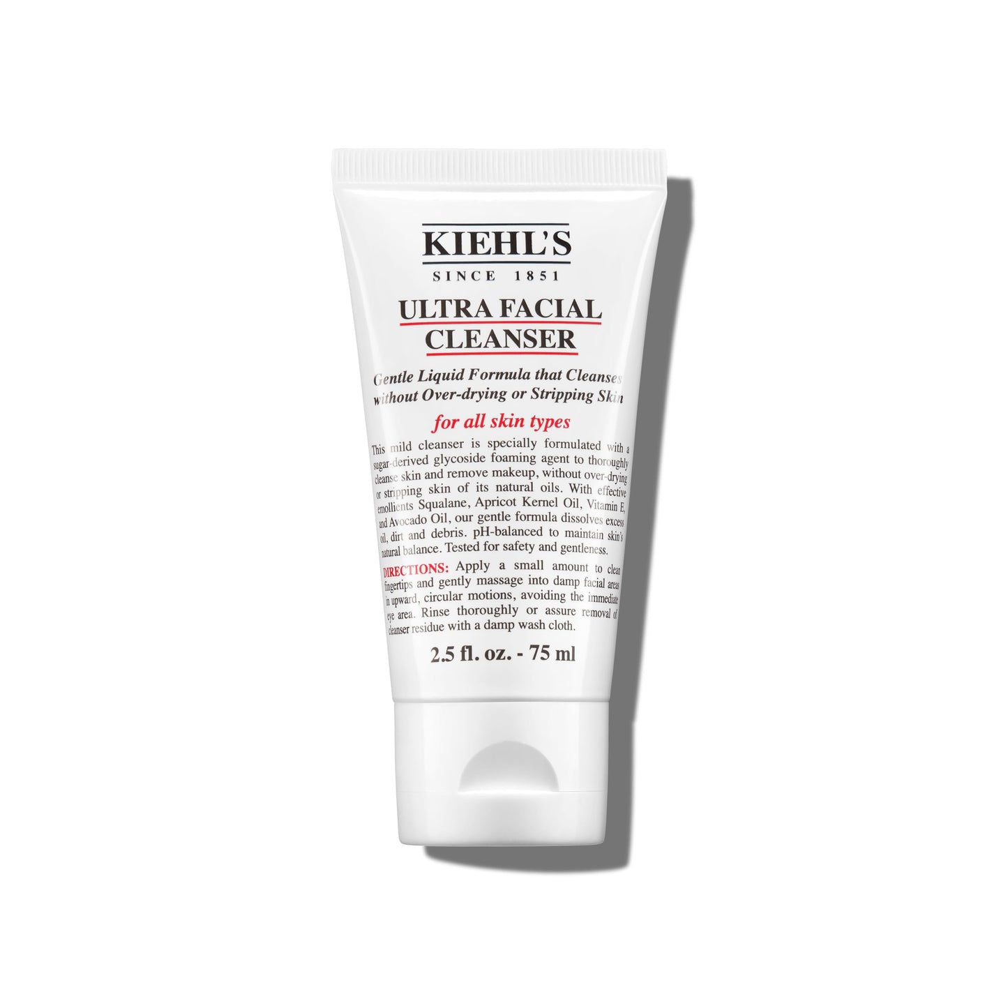 Kiehl's Ultra Facial Cleanser, Lightweight Foamy Facial Cleanser, Enriched Formula that Replenishes Skin Barrier, Gently Exfoliates and Moisturizes
