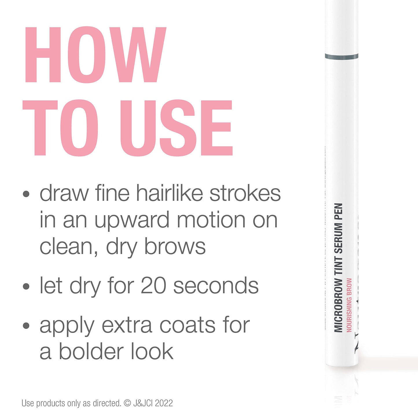 Neutrogena Microbrow Tint Serum Pen, Precision Tipped Tinted Eyebrow Pen with Panthenol to Nourish & Condition Brows, Helps Create Fuller
