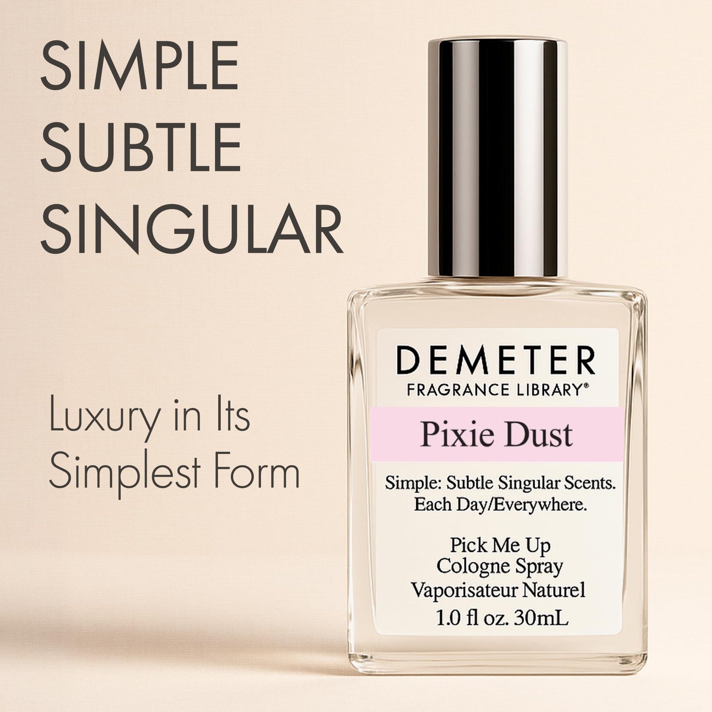 DEMETER Natural Perfume Spray Cologne for Women, Pixie Dust, 1 oz