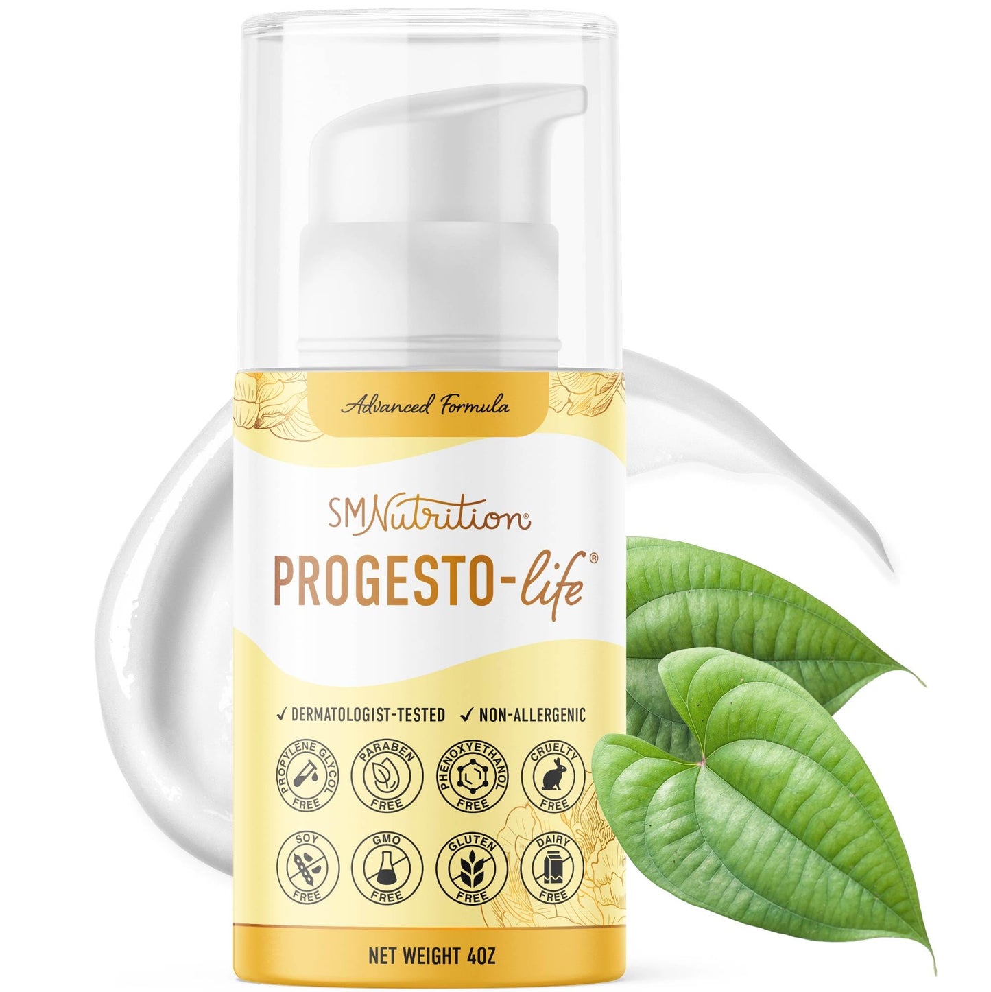 Advanced Progesto-Life Balancing Skin Cream for Women 4oz | Cosmetic Skin Cream with 2000mg of Progesterone per Container | Dermatologist-Tested Beauty and Personal Care SMNutrition Default Title