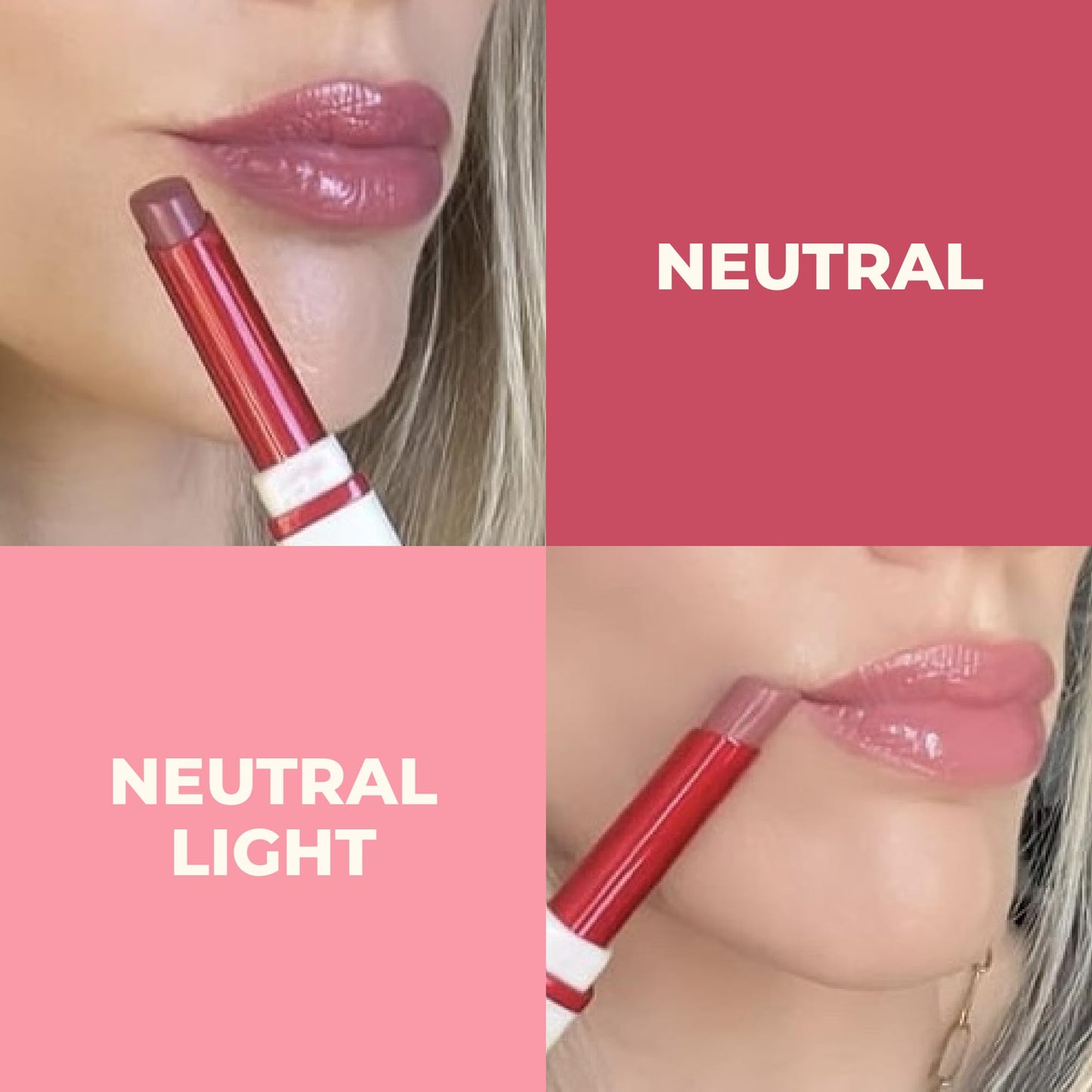 Beauty For Real Lip Revival Essential Hydration Serum Lipstick, Neutral - Lightweight & Hydrating - Contains Hyaluronic Acid, Mango Butter, and