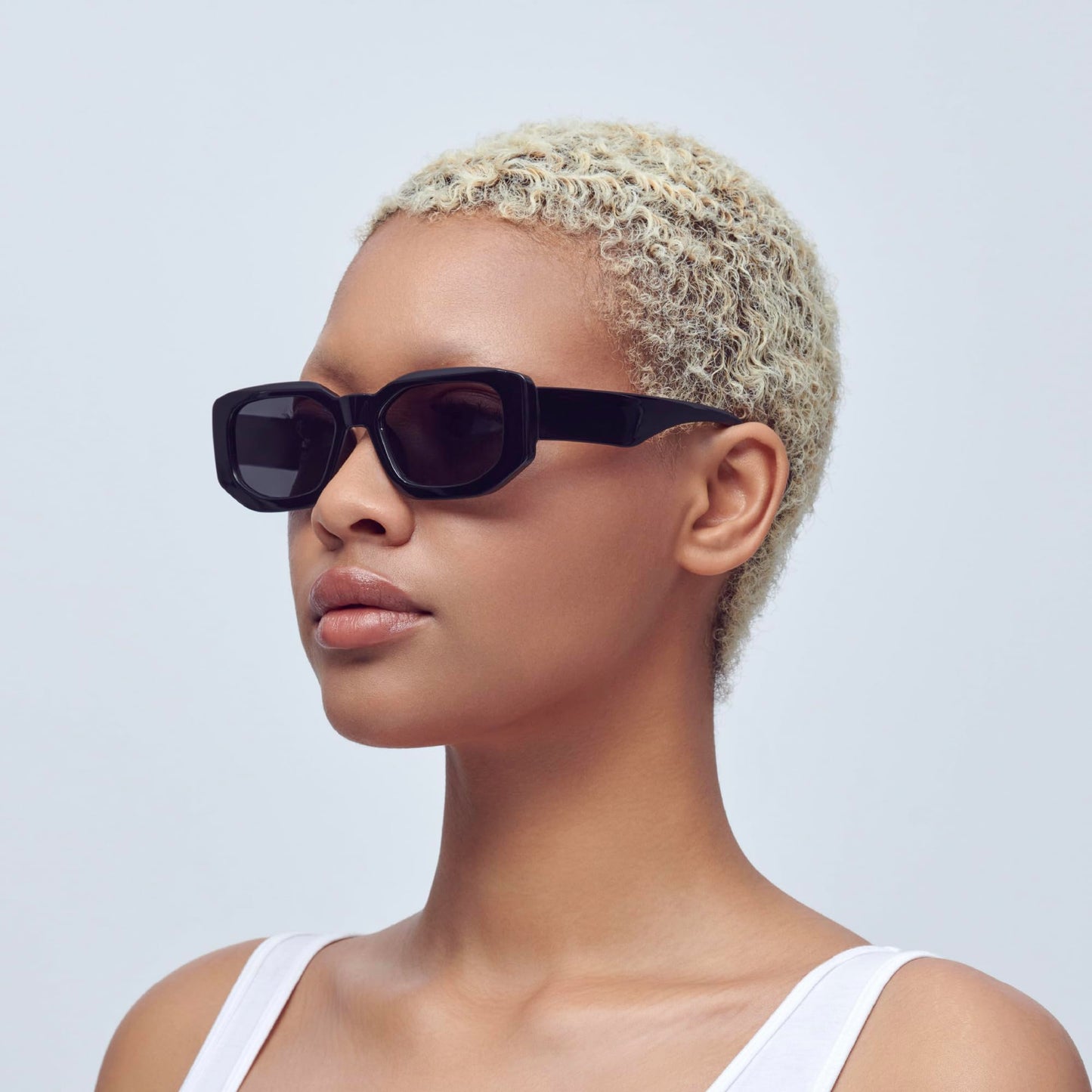 Mad Shade Sunglasses for Men & Women, Modern Classic Square Retro Fashion Shade with UV400 Protection, Oversized Bold Black