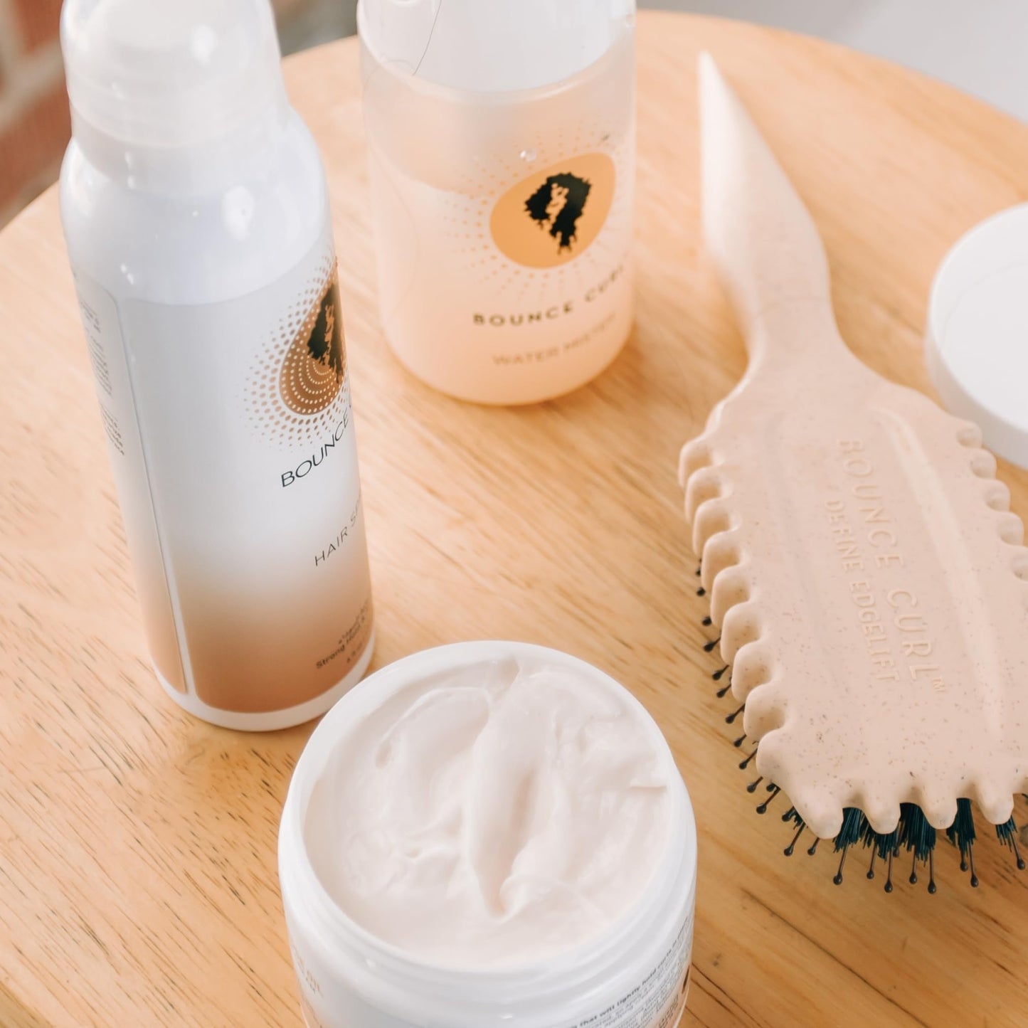 Bounce Curl Avocado and Rose Oil Clump and Define Cream Curl Cream for Curly Hair with Light Hold and Moisture
