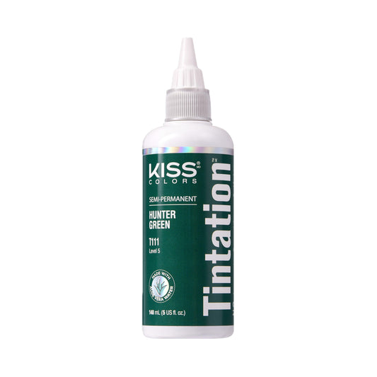 Red by Kiss Tintation Semi-Permanent Hair Color, Aloe Vera Water Based, Argan Oil, Olive Oil, Collagen & Keratin, Long-Lasting Color Dye (Hunter