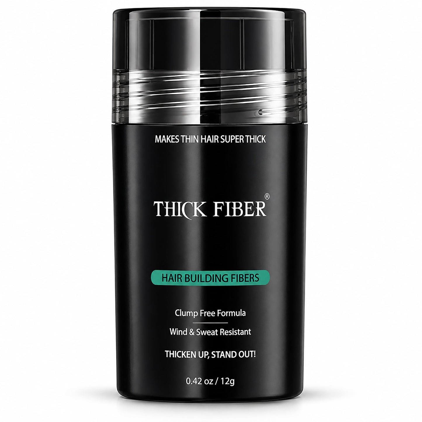 THICK FIBER Hair Fibers for Women & Men with Thinning Hair (Dark Brown) 12g, Hair Loss Concealer, Covers Bald Spots, Hairline & Sparse Areas, Natural Beauty and Personal Care Thick Fiber Default Title