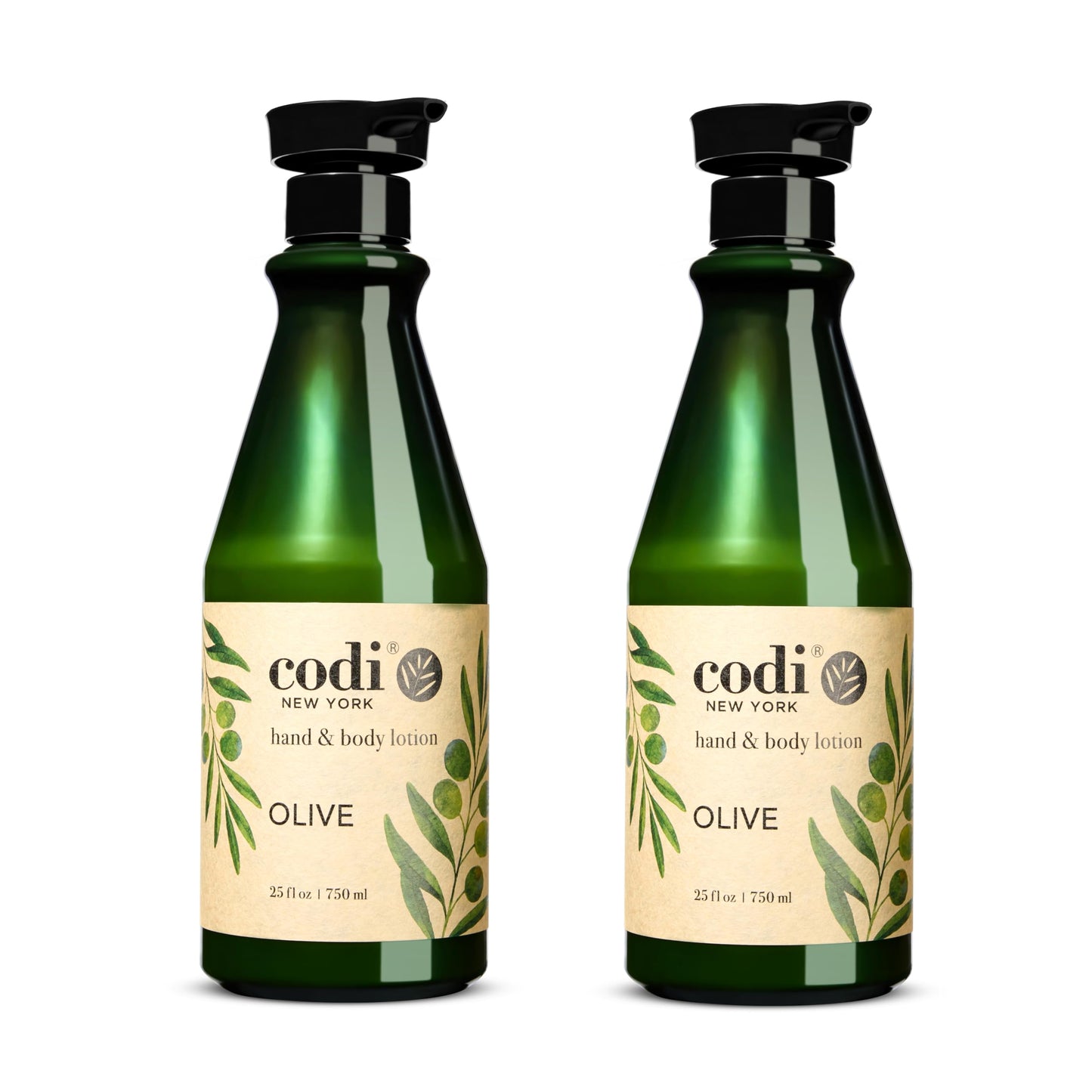 Codi N Codi Olive Hand and Body Lotion 25 fl. oz. / 750ml (Pack of 2)