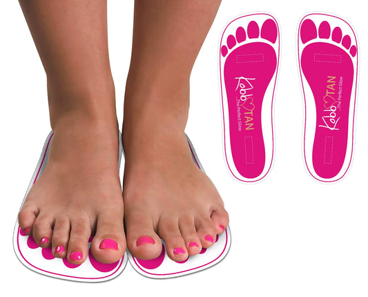 180 Pairs(360feets)Spray Tan Feet Pads Disposable & Economic Pink Feet pads for Spray tanning,Use in Tanning booth,Sunless Tanning at Home or Beauty