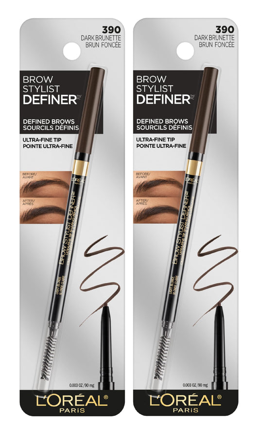 L'Oreal Paris Makeup Brow Stylist Definer Waterproof Eyebrow Pencil, Ultra-Fine Mechanical Pencil, Draws Tiny Brow Hairs and Fills in Sparse Areas
