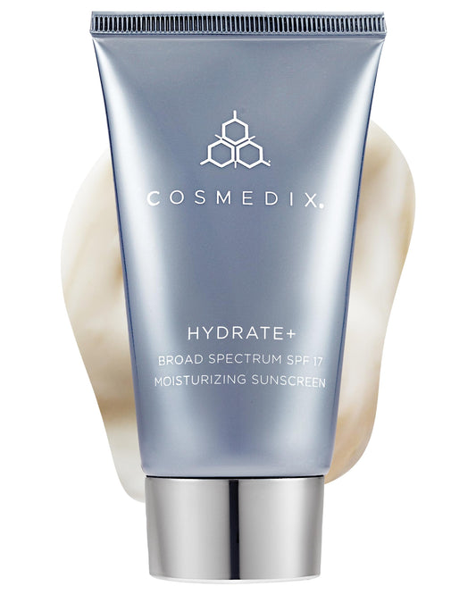 COSMEDIX Hydrate Plus Sunscreen with Broad Spectrum SPF 17 - Moisturizing Face & Body Sun Screen for Travel & Daily Skin Care - Sunblock for Skin