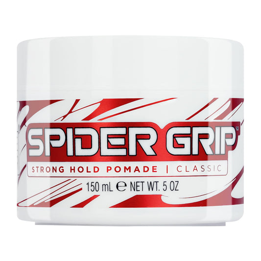 Style Factor Spider Grip Strong Hold Pomade for Men and Women - Castor Oil for High Shine and Long-Lasting Control for Braids, Locs, Twists