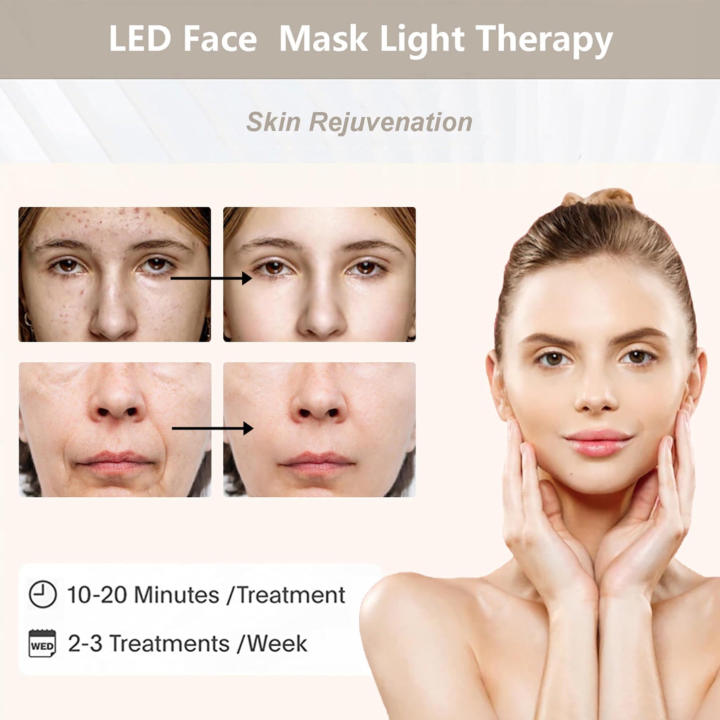 Led-Face-Tool?LED Light Therapy Facial Mask?7 in 1 Beauty Equipment for Skin Care at Home