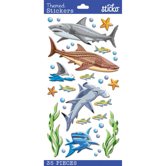Sticko Theme Sticker Sharks, Multicolor Beauty & Personal Care Sticko