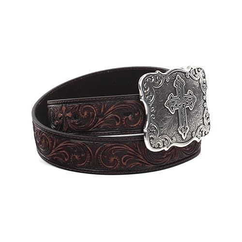M&F Western Tooled Cross Brown MD (34" Waist)