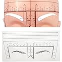 Guapa 50pcs/Pack Eyebrow Ruler with Brow Shape Disposable Microblading Ruler Sticker Adhesive Brows Positioning Measure Tool