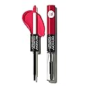 Revlon Liquid Lipstick with Clear Lip Gloss, ColorStay Overtime Lipcolor, Dual Ended with Vitamin E, 040 Forever Scarlet, 0.07 Fl Oz