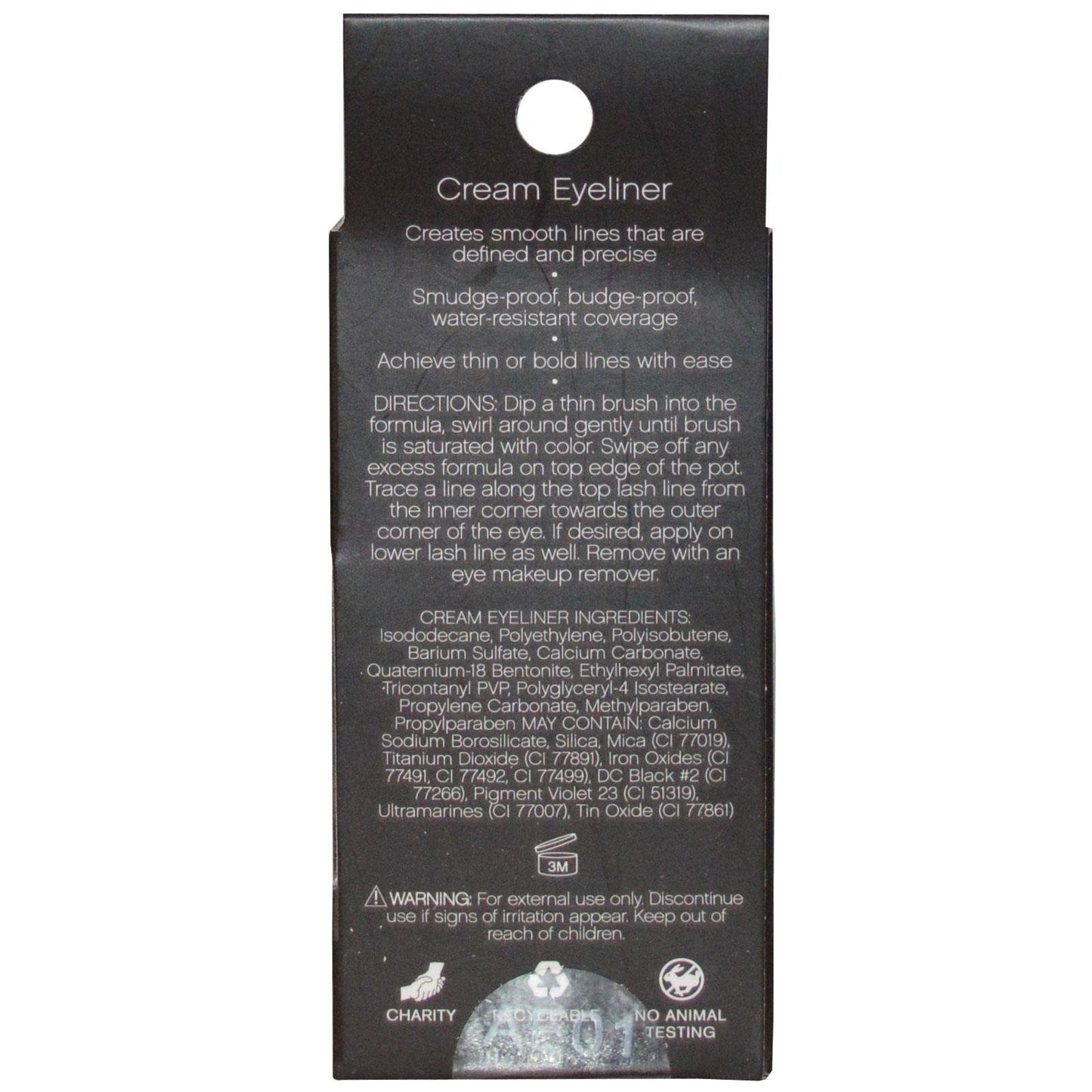 e.l.f. Cream Eyeliner, Gunmetal, 0.17 Ounce