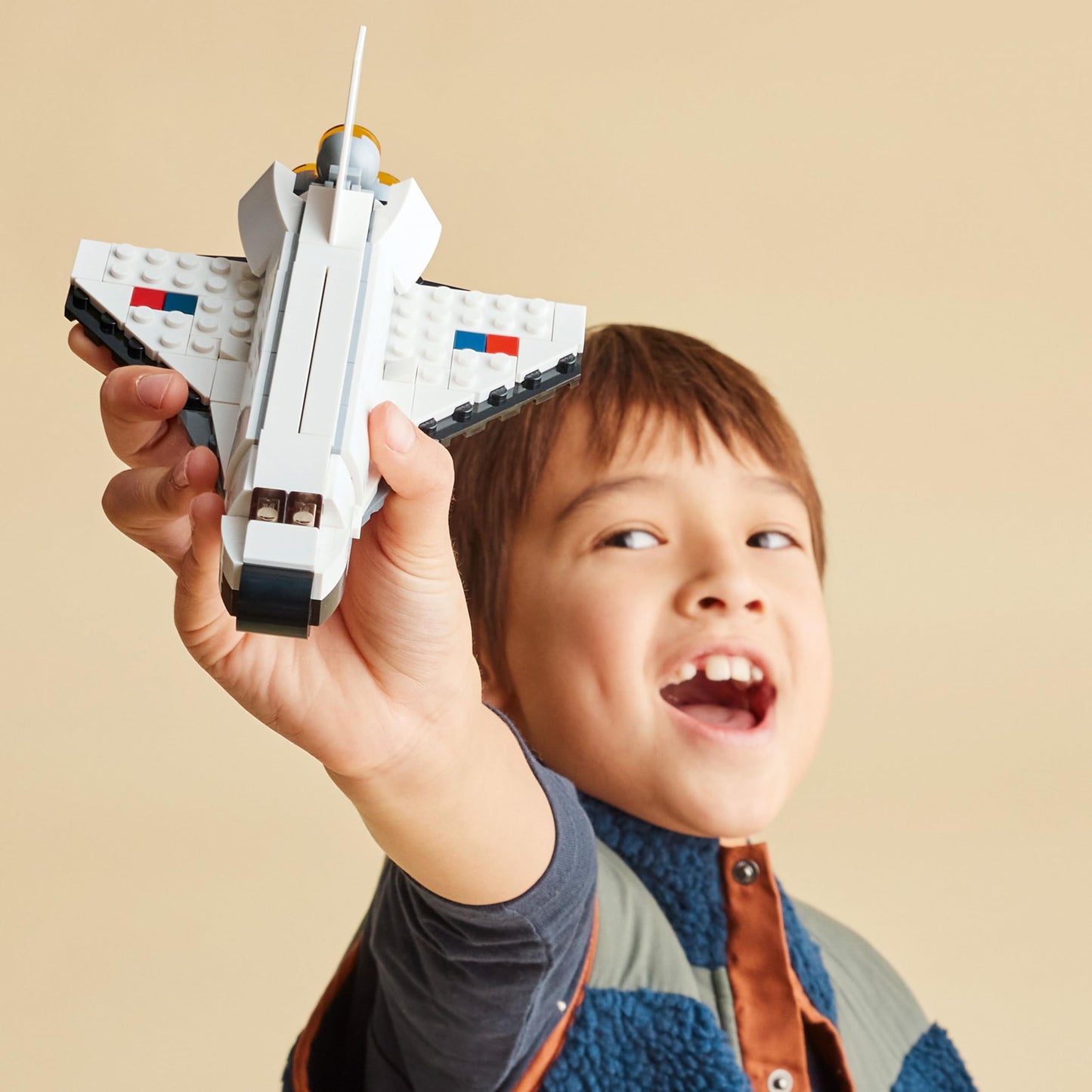 LEGO Creator 3 in 1 Space Shuttle 31134, Build Shuttle, Spaceships or Astronaut, Educational Space Toy Set for Kids Ages 6+, Birthday Gift