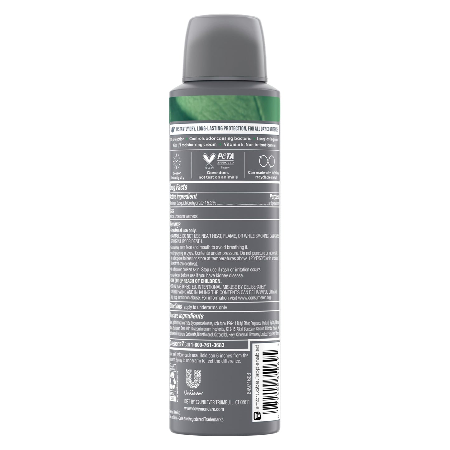 Dove Men+Care Antiperspirant Deodorant Dry Spray For Men Extra Fresh 72-hour Sweat and Odor protection With Triple Defense Technology 3.8 oz Beauty and Personal Care Dove
