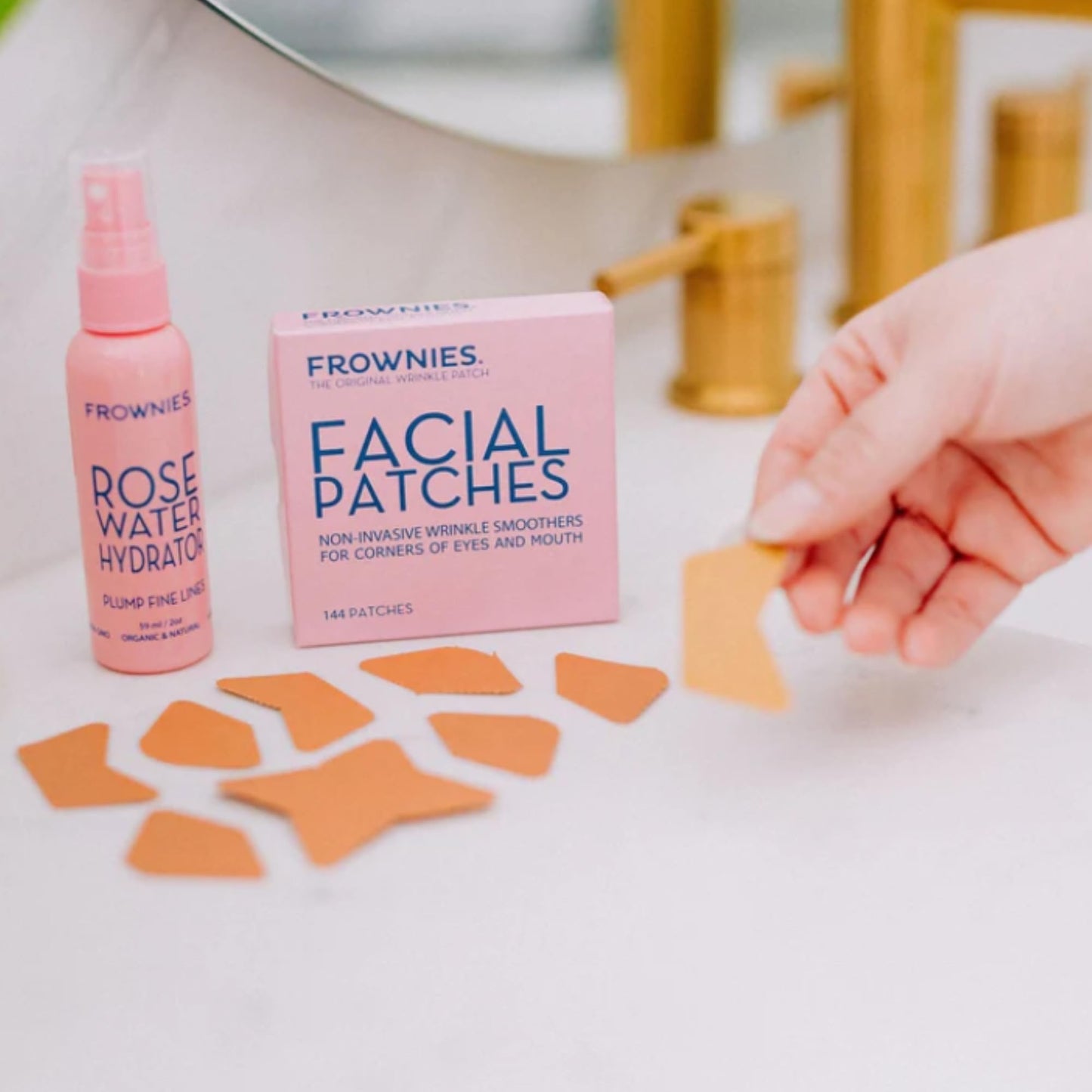 Frownies Facial Patches for Wrinkles on the Corner of Eyes & Mouth - Hypoallergenic Anti-Wrinkle Face Tape - Wrinkle Patch to Smooth & Soften Crow’s Beauty and Personal Care Frownies