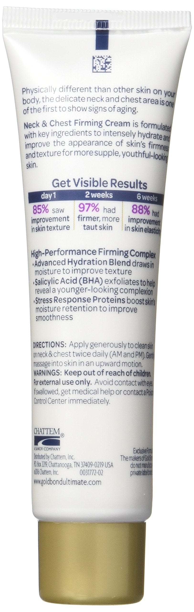 Gold Bond Ultimate Firming Neck & Chest Cream - 2 Oz (pack of 2)