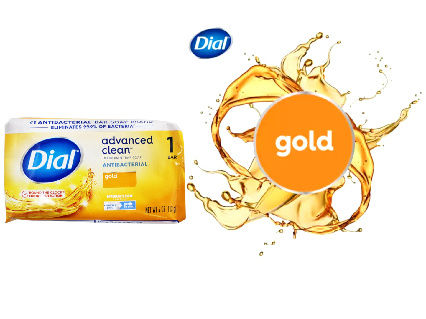Dial Bar Soap Gold 4 Ounce 8 Count Anti-Bacterial