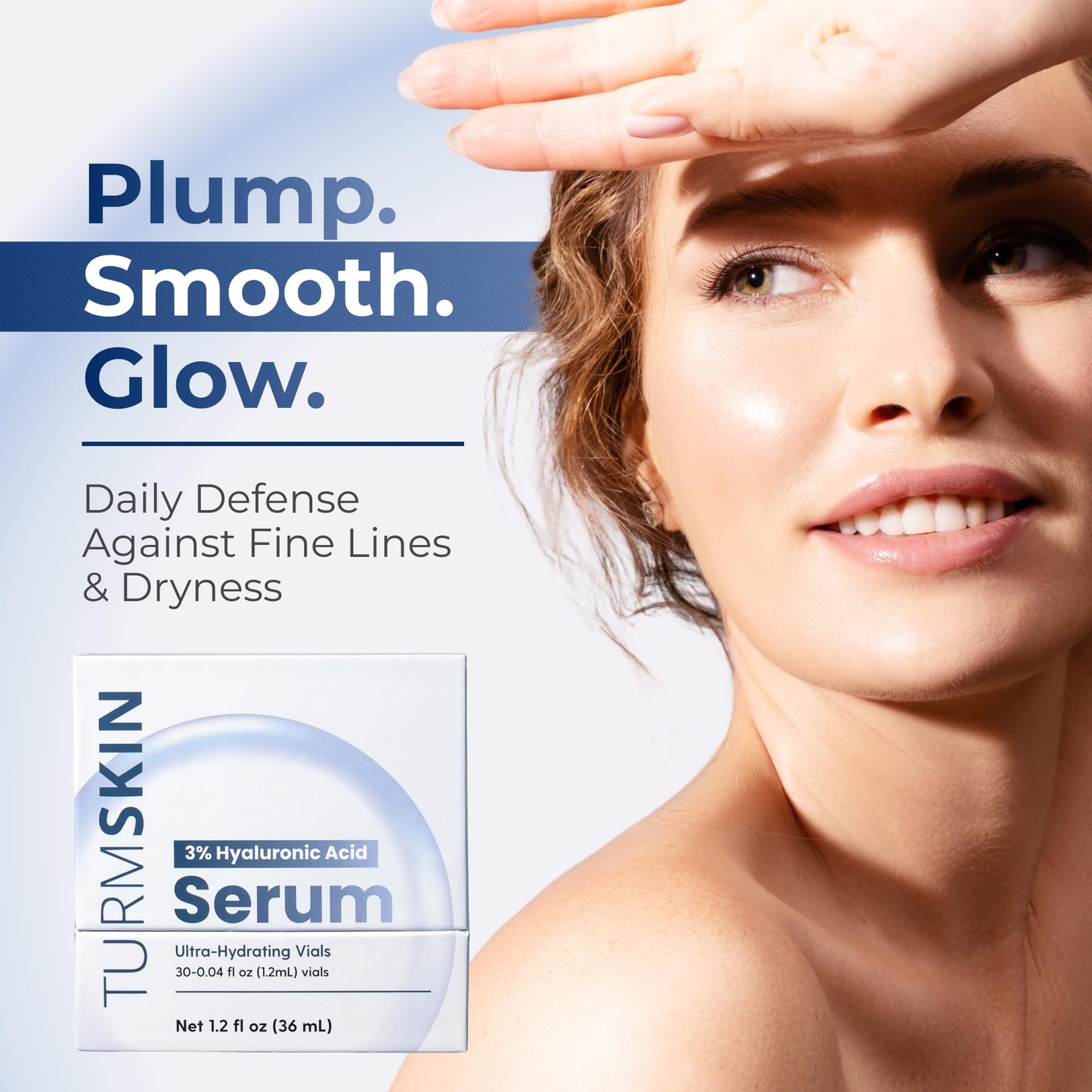 TURMSKIN® Hyaluronic Acid Serum Ampoules [ULTRA HYDRATING VIALS] - 3% Hyaluron Booster for Glass Skin & Anti Aging - 24 Hours Hydration - Soft PE Beauty and Personal Care Turmskin