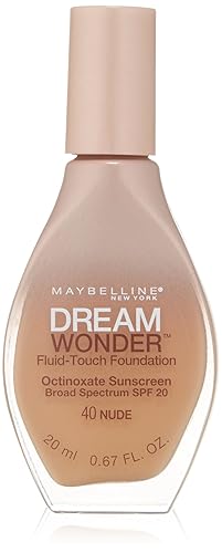 Maybelline New York Dream Wonder Fluid-Touch Foundation, Nude, 0.67 Fluid Ounce