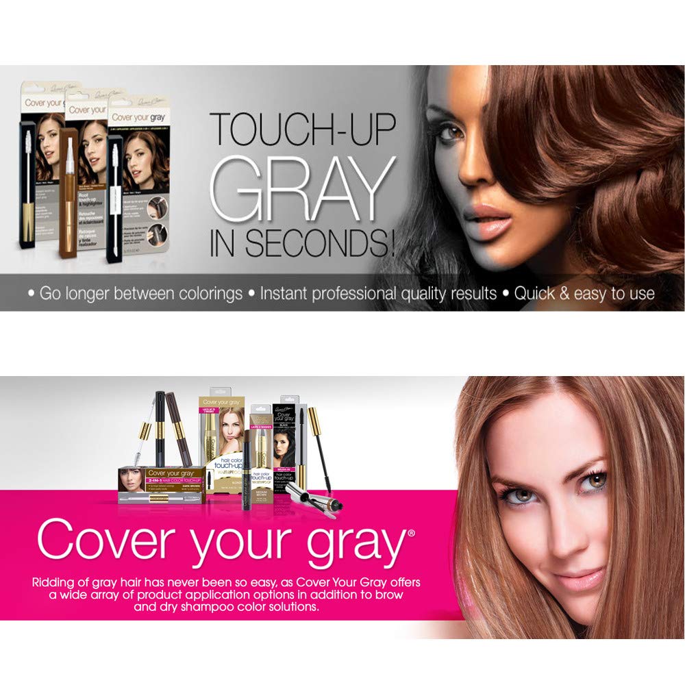 Cover Your Gray Waterproof Root Touch-Up Dark Brown 0.53 Ounce