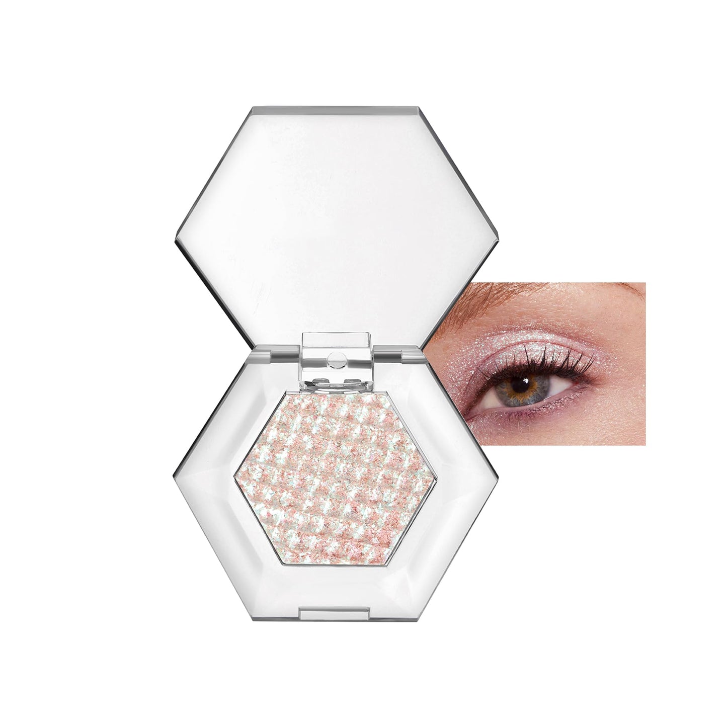 MIESCHER Glitter Eyeshadow Palette Makeup, Body Glitter Glue Gel Colorful Shimmer Sparkle Eyeshadow Long Lasting Highly Pigmented Waterproof