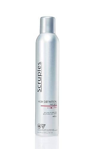Scruples High Definition Hair Spray - Volumizing Hairspray with Extra Hold & Shine - For All Hair Types - Volumizing Spray is Humidity Resistant