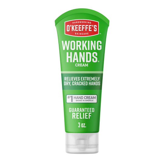 O'Keeffe's Working Hands Hand Cream for Extreme Dryness - 3 oz Travel Size Tube (1 Pack) - Repairing Skincare for Cracked, Dry Hands Beauty & Personal Care O'Keeffe's