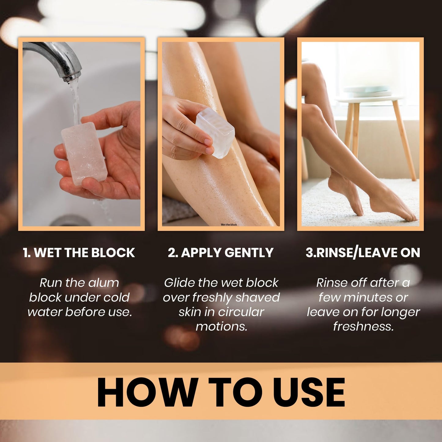 Skincare Sunday Alum Block - 100% Natural Freshness-Enhancing Aftershave - Unscented - Alcohol-Free - Travel-Friendly Skincare Solution Beauty and Personal Care SKINCARE SUNDAY