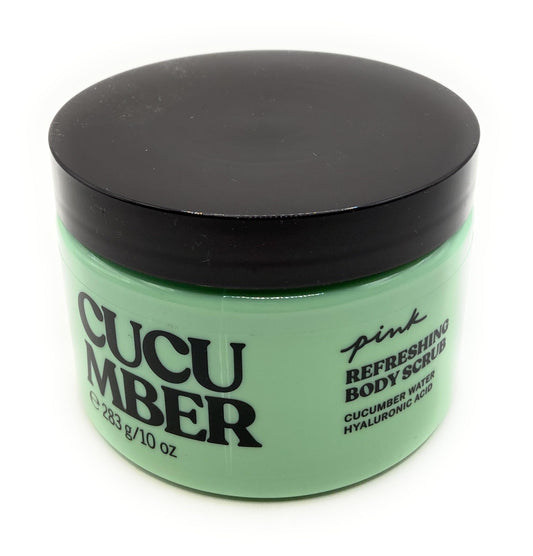 Victoria's Secret Cucumber Pink Refreshing Body Scrub Cucumber Water Hyaluronic Acid 283 g/10 oz. Beauty & Personal Care Victoria's Secret