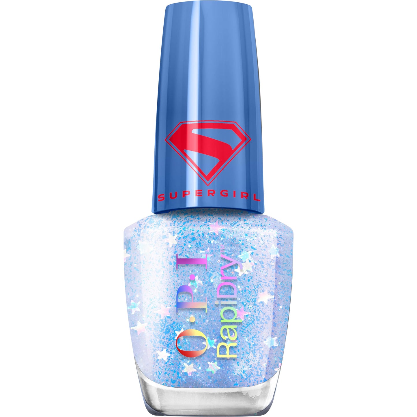 OPI RapiDry Cosmic Chic | Semi-Sheer Soft Cool Purple Blue Glitter Chip Resistant Nail Polish x Supergirl Collection Beauty and Personal Care OPI Default Title
