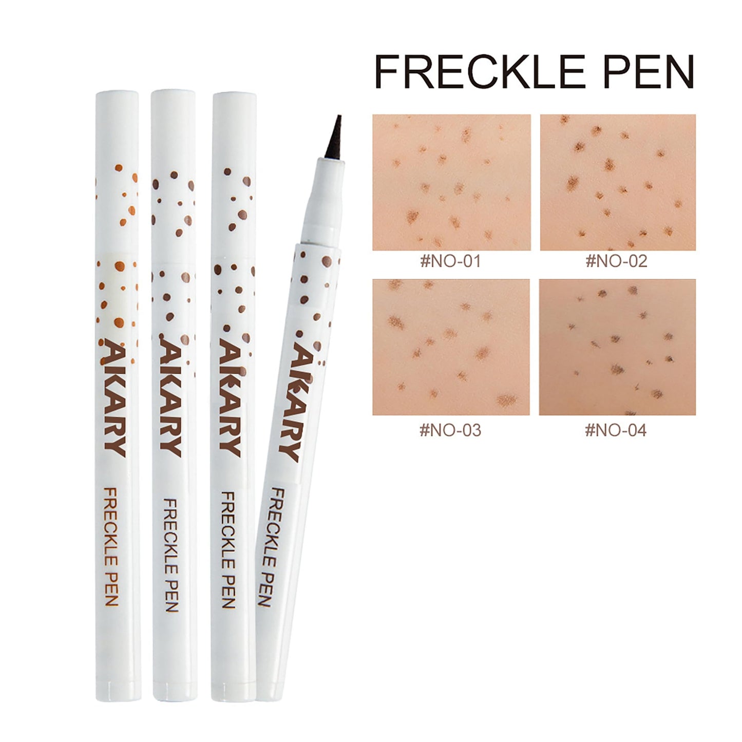 AKARY Freckle Pen Professional Lifelike Face Concealer Point Out Natural Waterproof Longlasting Soft Artificial Fine Makeup Freckle Pen Life Face