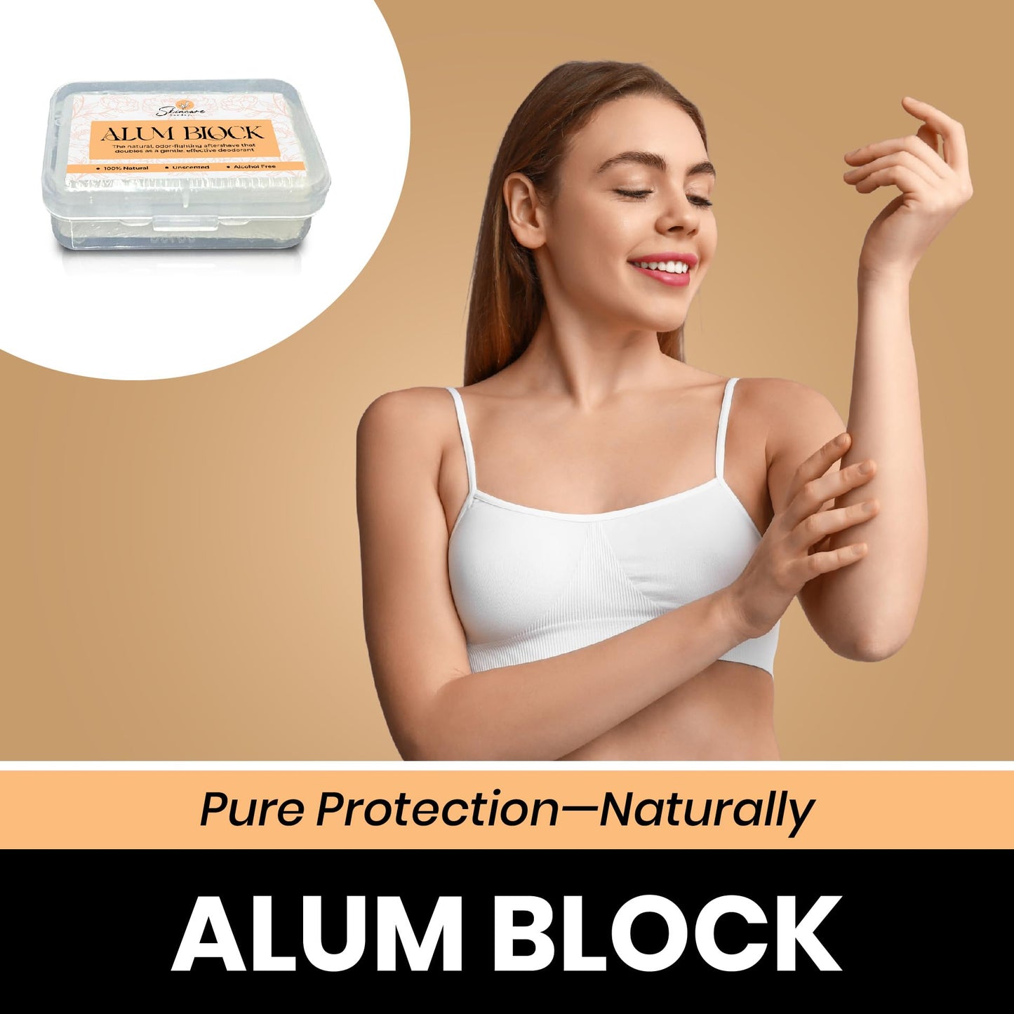 Skincare Sunday Alum Block - 100% Natural Freshness-Enhancing Aftershave - Unscented - Alcohol-Free - Travel-Friendly Skincare Solution Beauty and Personal Care SKINCARE SUNDAY